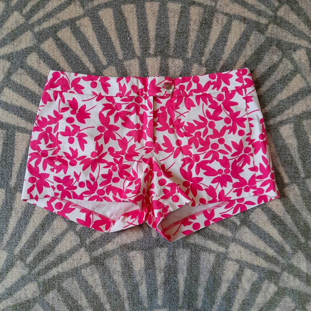 J.Crew Pink & White Floral Shorts 8